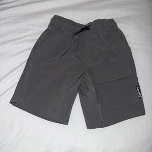 Timberland Gray Elastic Waist Cargo Shorts
